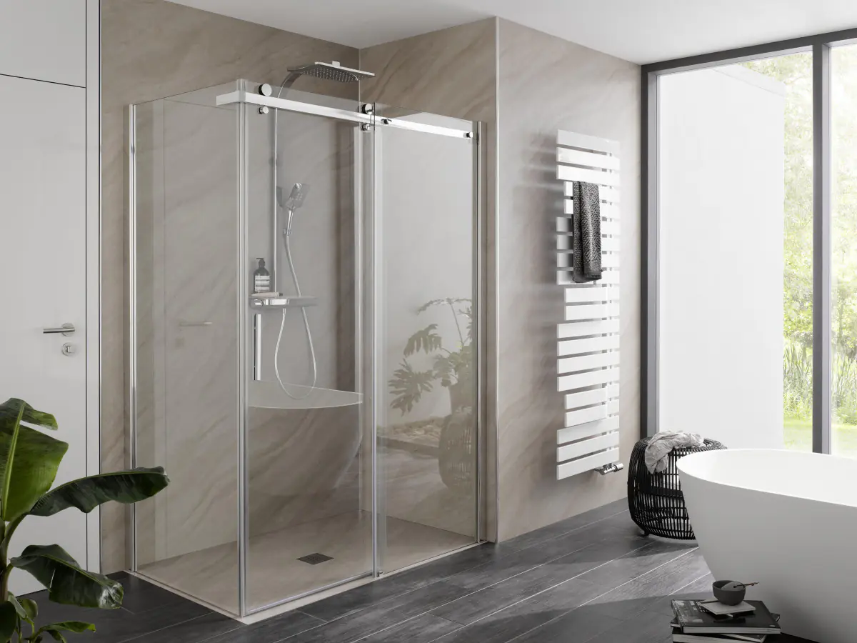 Premium Softcube Schiebetr mit Seitenwand keine chromoptik 5129037823344640